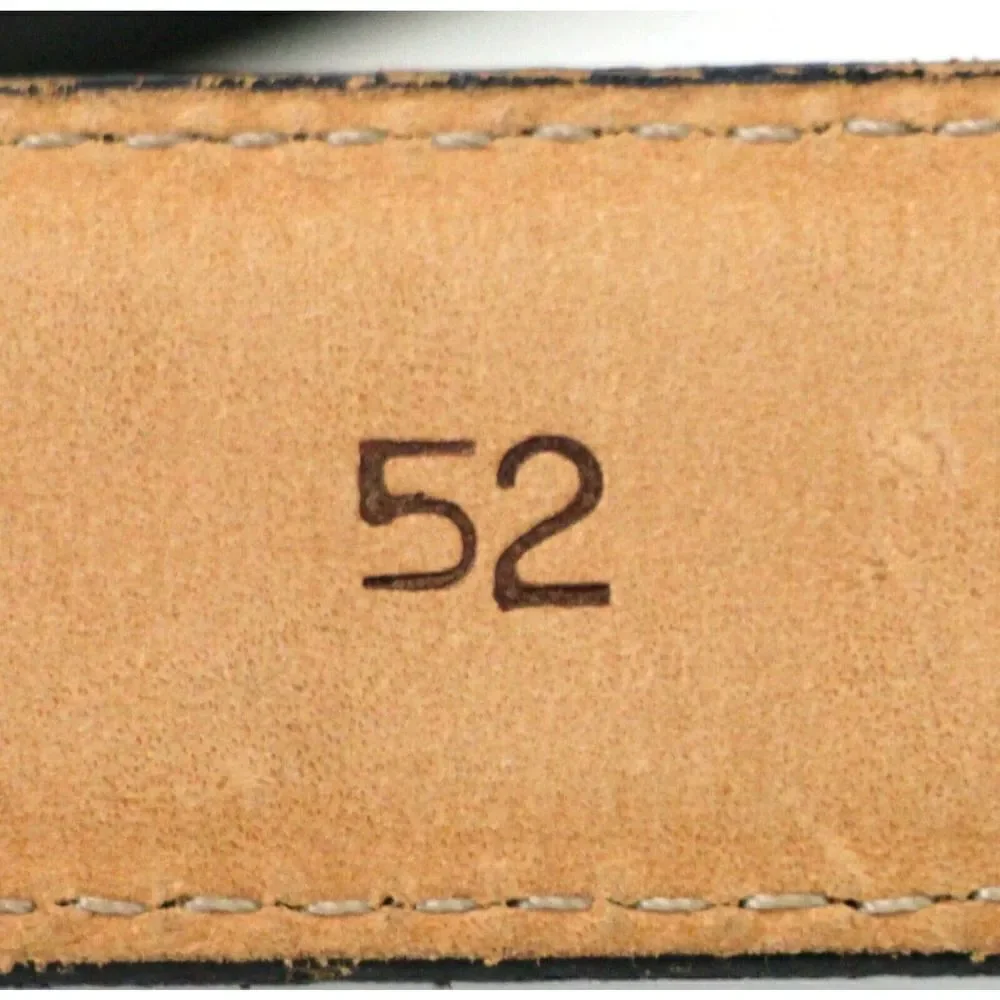 USA STITCHED BLACK GENUINE LEATHER 1 1/8